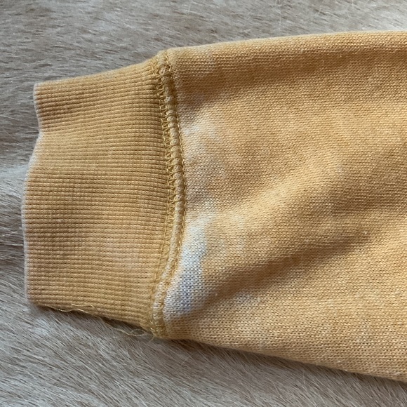 PARK CITY Wasatch Mountains UTAH Mustard Yellow Pullover DISTRESSED Sweatshirt - Picture 6 of 13